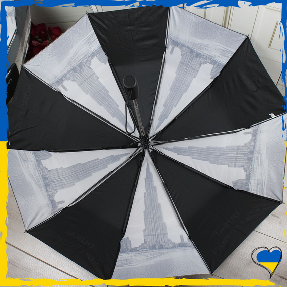 Парасолька жіноча Dubai. Антивітер. Парасолька напівавтомат Дубай | Зображення 1