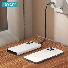 BYGP Power Bank 20000 mAh PD 20W – ультракомпактний зовнішній акумулятор з USB-C та швидкою зарядкою