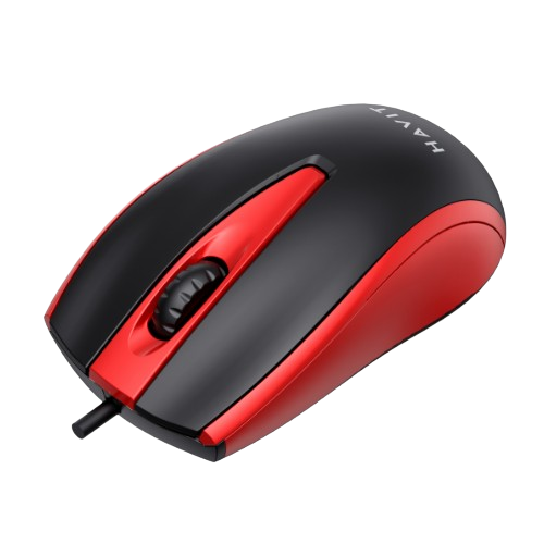 Мишка дротова Havit HV-MS871 червоний | Зображення 1