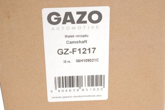 Розподільний вал VW Golf V VI Passat B6 B7 2.0 TFSI 04-13 впуск  GZ-F1217 | Зображення 1