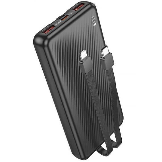 Портативний ЗП Power Bank Borofone BJ57 Graceful 22.5W+PD20W with cable 10000 mAh Black | Зображення 4