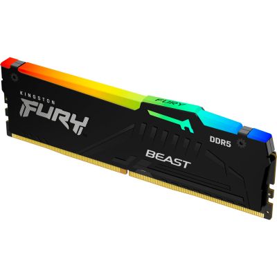 Модуль памяти для компьютера DDR5 32GB 5600 MHz Beast RGB EXPO Black Kingston Fury (ex.HyperX) (KF556C40BB2A-32)