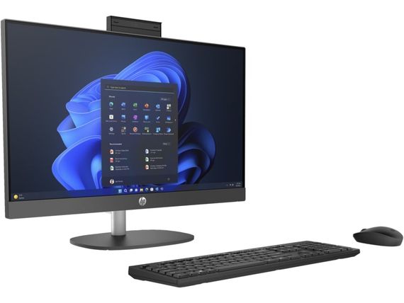 Комп'ютер персональний моноблок HP  245-G10 23.8' FHD IPS AG, AMD R3-7320U, 8GB, F512GB, UMA, WiFi, Win11P, чорний (885A1EA) | Зображення 1