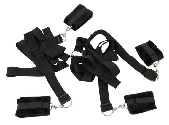 Набор БДСМ ремни на кровать - BK Bed Shackles, Черный | Зображення 1