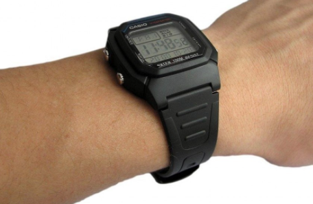 Цифрові полімерні чоловічі наручні годинники Casio оригінал Японія Collection W-800H-1AVES з полімерним | Зображення 1
