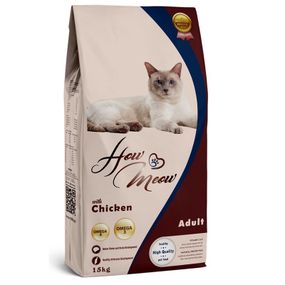 Сухий корм з куркою для котів How Meow Adult Cat Chicken, 15 кг
