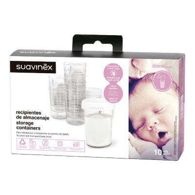 Контейнер для зберігання продуктів Suavinex , молока, 10 шт (304594) | Зображення 2