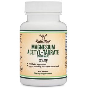 Микроэлемент Магний Double Wood Magnesium Acetyl-Taurate 700 mg 60 Caps