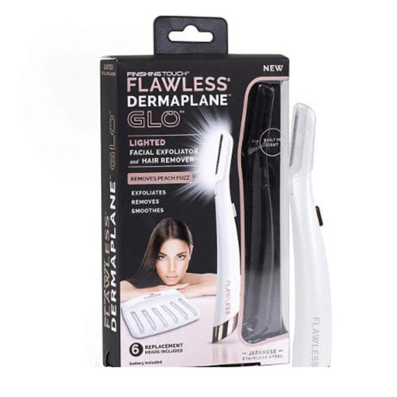 Портативний тріммер-епілятор для обличчя від батарейок Flawless Dermaplane • Тріммер для брів із підсвічуванням | Зображення 5
