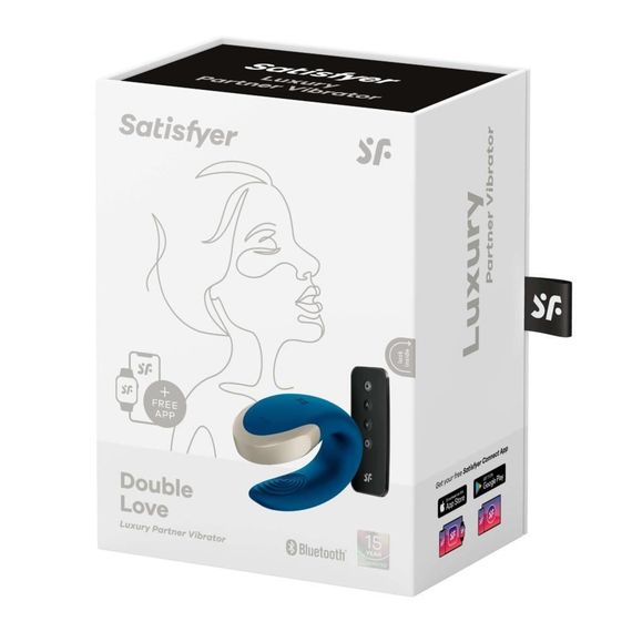 Вибратор для пар Satisfyer Powrot Double Love (Blue) Sex Aura