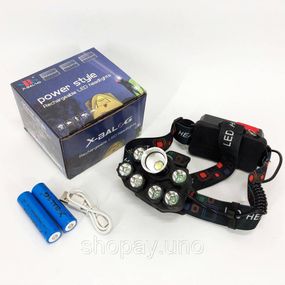 Led headlamp налобный фонарь Bailong, Фонарь на голову для зсу Мощный налобный для рыбалки YJ-94