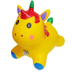 Детская игрушка-прыгун "Единорог" RB2520 музыка, свет Желтый
