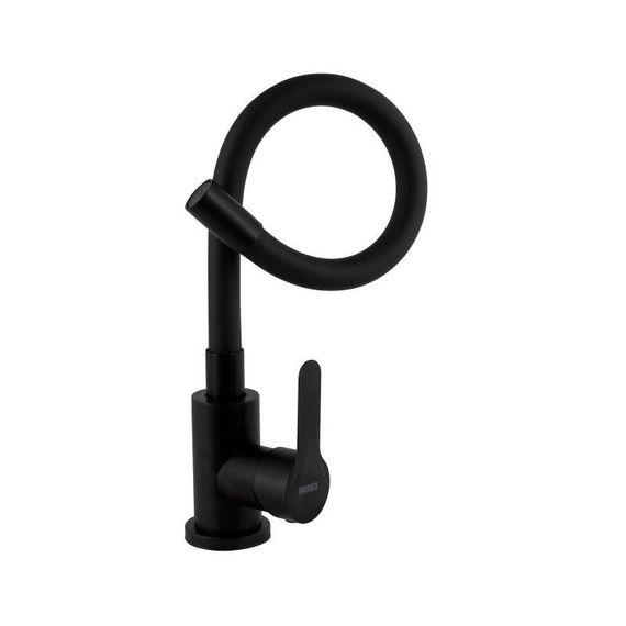 Змішувач для кухні Brinex Pure 015F3 з гнучким виливом   Black Matt BRIPUR015F3BLM | Зображення 2