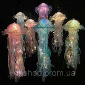 Светящийся декор Медуза на батарейках Jellyfish lamp AND HA-113