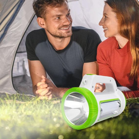 Переносной прожектор с функцией Power Bank JQ-6088 ∙ Лампа-фонарь для палатки и кемпинга 6088-LED+COB | Зображення 1