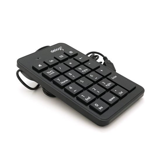 Цифрова клавіатура USB Deyilong DY-900 для ноутбука, довжина кабеля 130см, Black | Зображення 2
