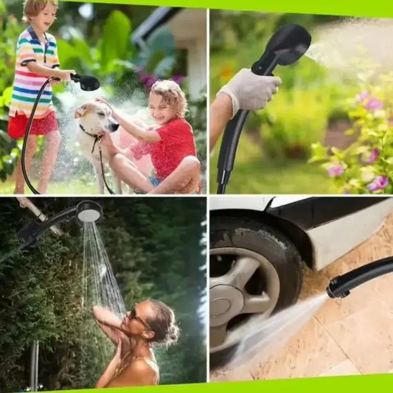 Портативний душ із насосом на акумуляторі MaxFlow 6000 mA із зарядкою від USB, Душ похідний | Зображення 5