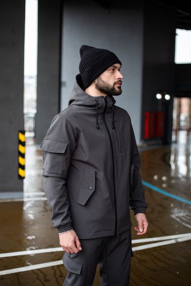 Куртка Softshell "Intruder" сірий меланж | Зображення 2