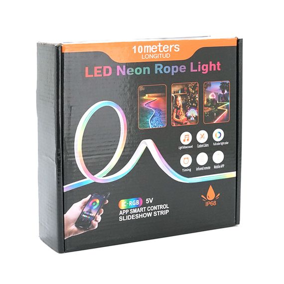 Світлодіодна стрічка Neon RGB 10 метрів, живлення від USB | Зображення 1