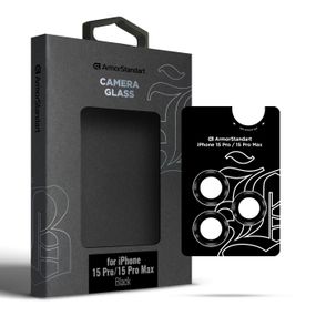 Захисне скло для камери ArmorStandart Supreme Black Icon для iPhone 16 Pro