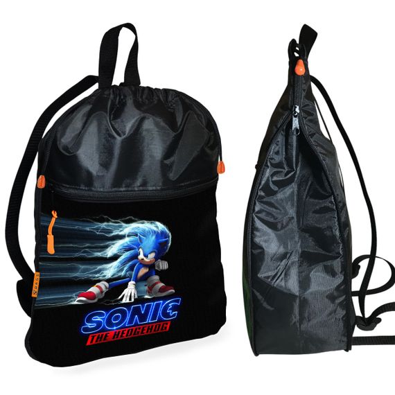 Школьный рюкзак детский Супер Соник + Сумка для обуви спортивной формы рюкзак-мешок для мальчика (01840) | Зображення 1
