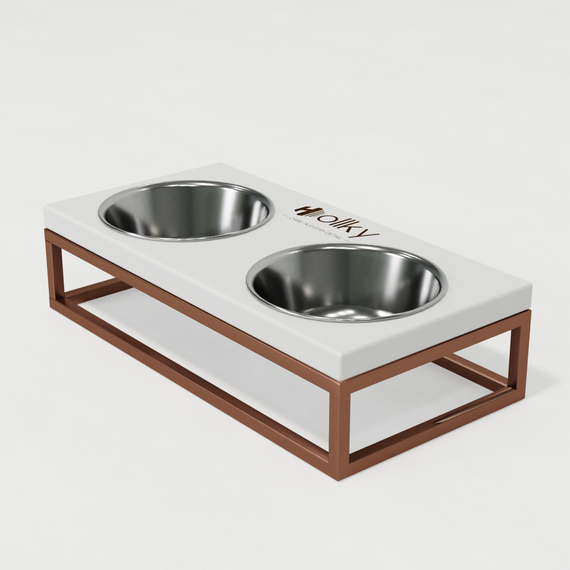 Миски на подставке для маленьких собак и котов Hollky Base S (2 × 0,45 л) BS-36187-GLWH | Зображення 6