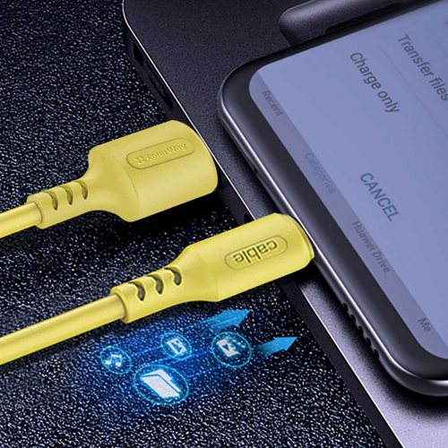 Кабель USB MicroUSB ColorWay CW-CBUM043-Y 2,4A 1м жовтий | Зображення 5