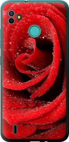 Чехол на Tecno Pop 5 BD2p Красная роза "529u-2412-17620"