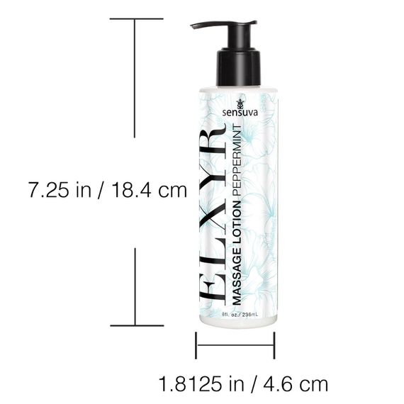 Лосьйон для масажу ніг та ступень Sensuva ELXYR Massage Lotion Peppermint (236 мл) | Зображення 2