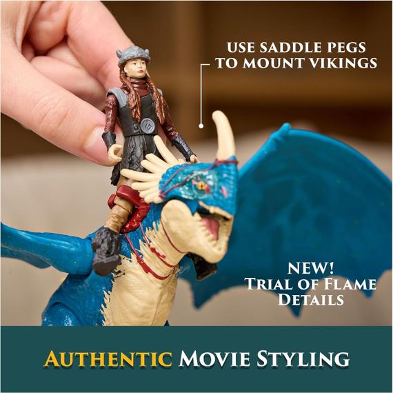 Игровой набор Dreamworks Dragons Как приручить дракона Злобный Змеевик и всадница Астрид | Зображення 3