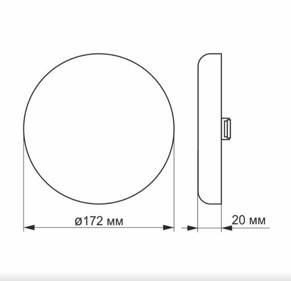 LED Світильник безрамковий круглий 24W 4100К 220V VL-DLFR-244 Videx | Зображення 2