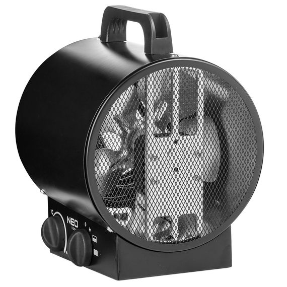 Теплова гармата Neo Tools 3,0 кВт, площа обігріву 30 кв.м, підлоговий, чорний (90-066) | Зображення 1