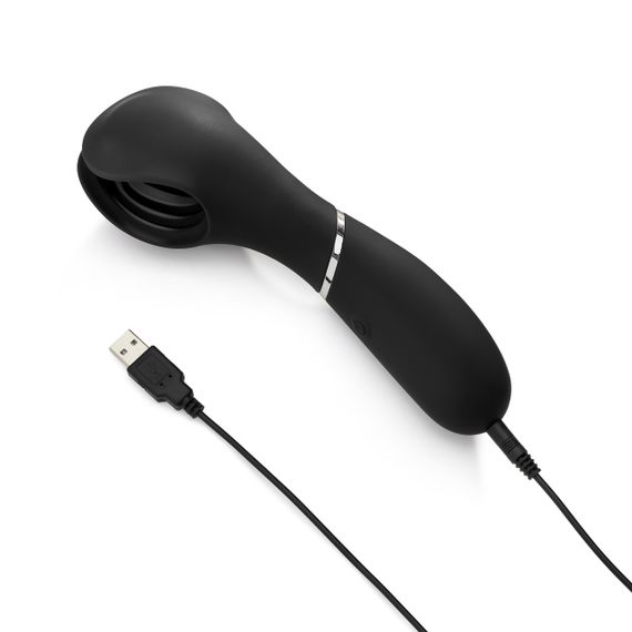 Чоловічий мастурбатор з вібрацією Vibrating Stimulator, чорний, So Divine (Велика Британія) Sex Aura | Зображення 3