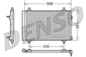 Радіатор, конденсор кондиціонера DS DS, CITROßN DS5, DENSO (DCN07008)