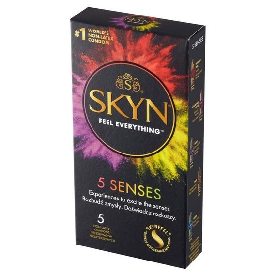 Презервативи - Skyn 5 Senses, 5 шт. Sex Aura