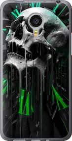 Чехол на Meizu MX4 PRO Череп-часы "4100u-132-17620"
