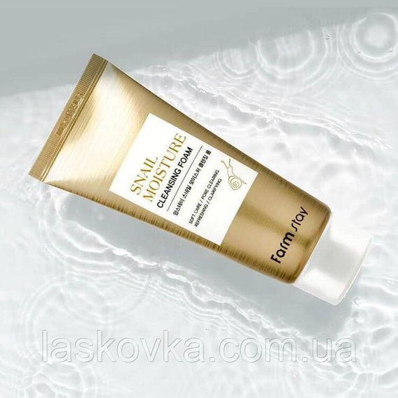 Пінка з муцином равлика FarmStay Snail Moisture Cleansing Foam | Зображення 1
