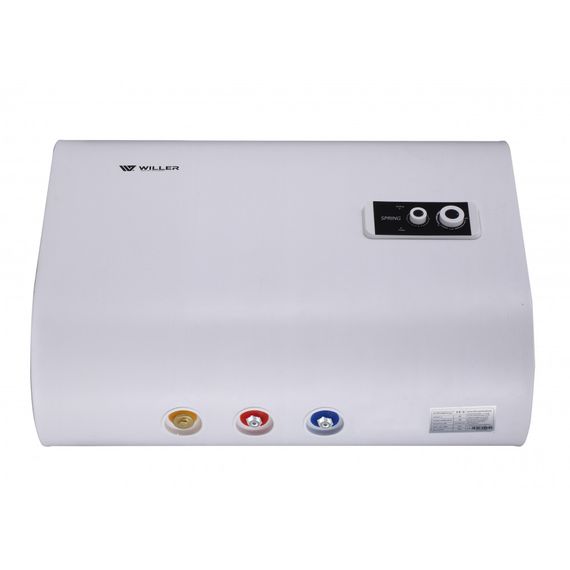 Водонагрівач WILLER Spring 2,0 кВт, "мокрий" ТЕН, 40 л, прямокутний, горизонтальний, білий (EH40R) | Зображення 8