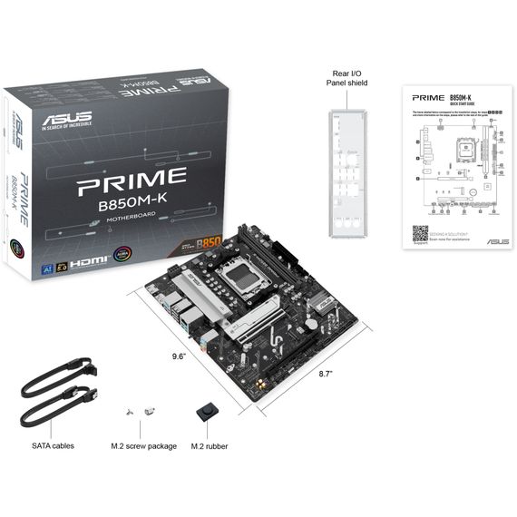 Материнська плата ASUS PRIME B850M-K | Зображення 7