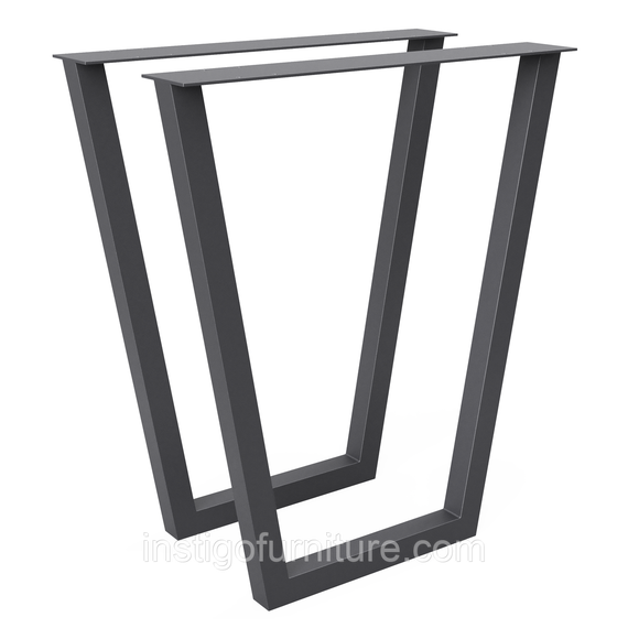 Комплект опор для столу з металу 630×100mm, H=730mm (профільна труба: 40x40mm) | Зображення 1