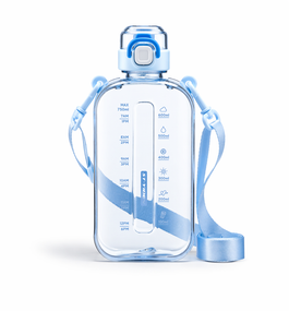Спортивна пляшка для води SPORT (750 мл) — BPA-free пластик, блакитна