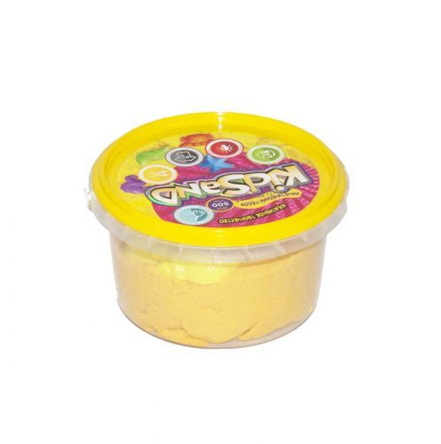 Уцінка. Кінетичний пісок "KidSand", жовтий, 500 г тріснутий