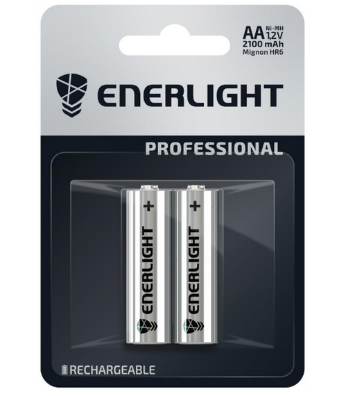 Акумулятор AA/HR06 NiMh 1,2V 2100mAh (бл-2шт) Enerlight Professional