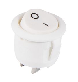 Перемикач KCD1-8-102 W/W 1 клавіша білий круглий Ny95500746