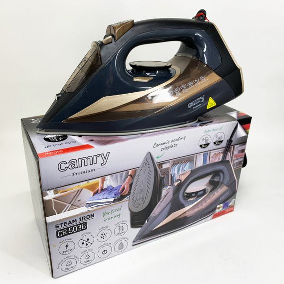 Потужна парова праска Camry CR 5036 3400Вт, Хороша праска для прасування речей Сучасна парова DL-39 | Зображення 4