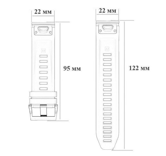 Силіконовий ремінець Primo для годинника Garmin Forerunner 935 / Forerunner 945 - White | Зображення 3