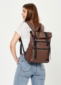 Рюкзак ролл Sambag унісекс RollTop LTT шоколадний 41 x 30 x 16 см (24238020)