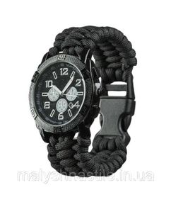 Годинник армійський MIL-TEC ARMY UHR PARACORD BLACK 15774002