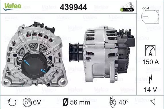 Генератор FORD KUGA, VALEO (439944) | Зображення 1