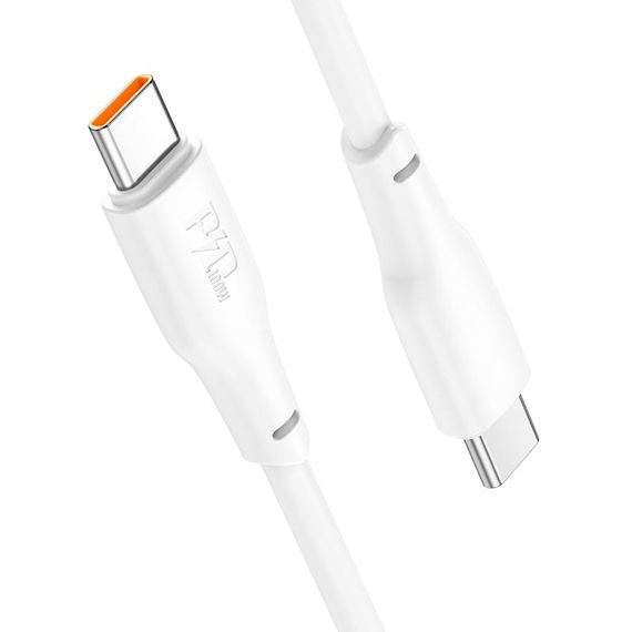 Дата кабель Hoco X93 Force Type-C to Type-C 100W (2m) White | Зображення 4